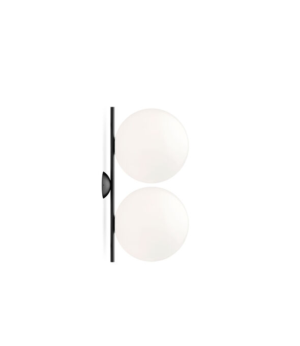 Flos IC Lights C/W2 Double lamp, Black Lamps