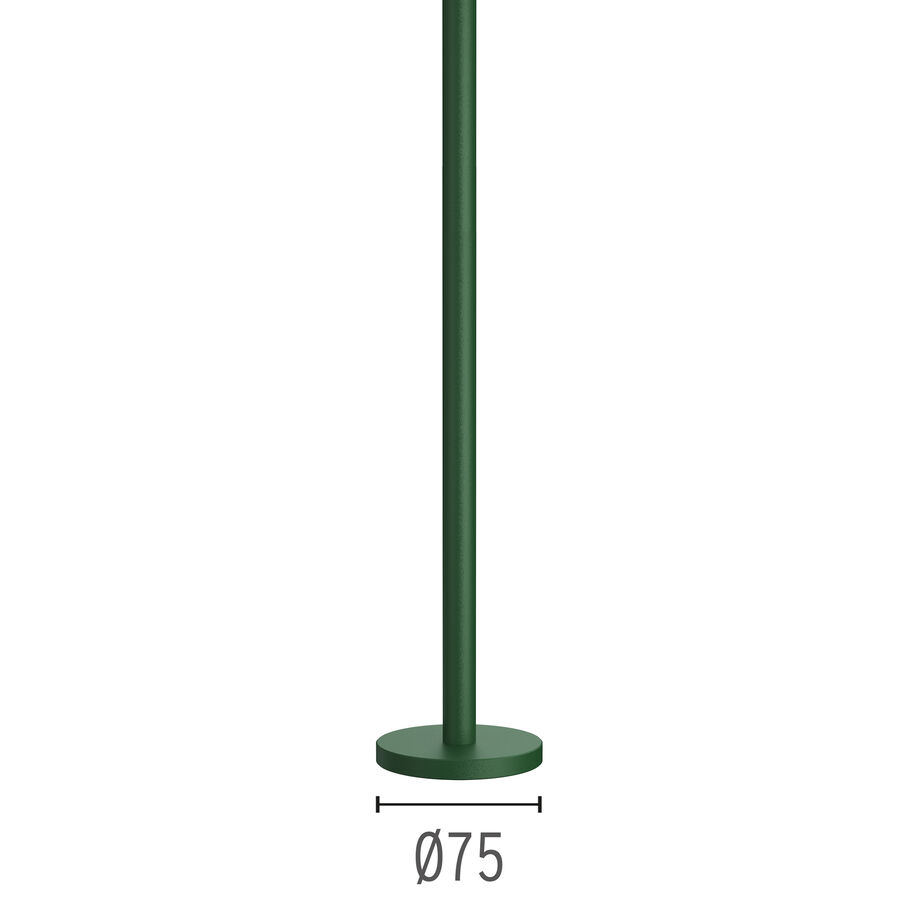 Pole with base H 300 mm Forest Green