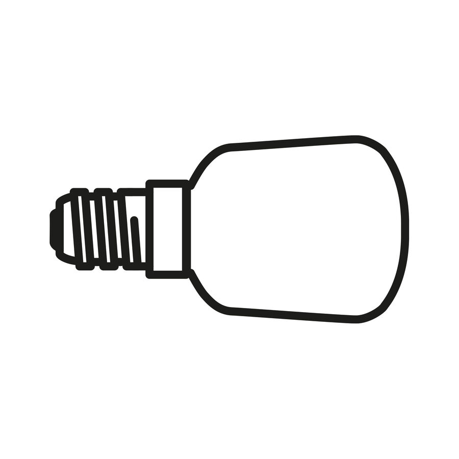 Flos Clear LED Lamp 3W E12 120V 2700K T34 Big - Dimmable - 40pc lamp, Bulbs