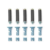 String Light Kit with blue hooks and blue wire cable clamps