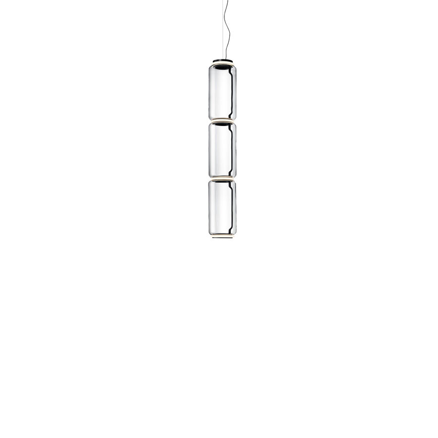 Flos Lampe Noctambule Suspension 3 High Cylinder, Aufgehängt