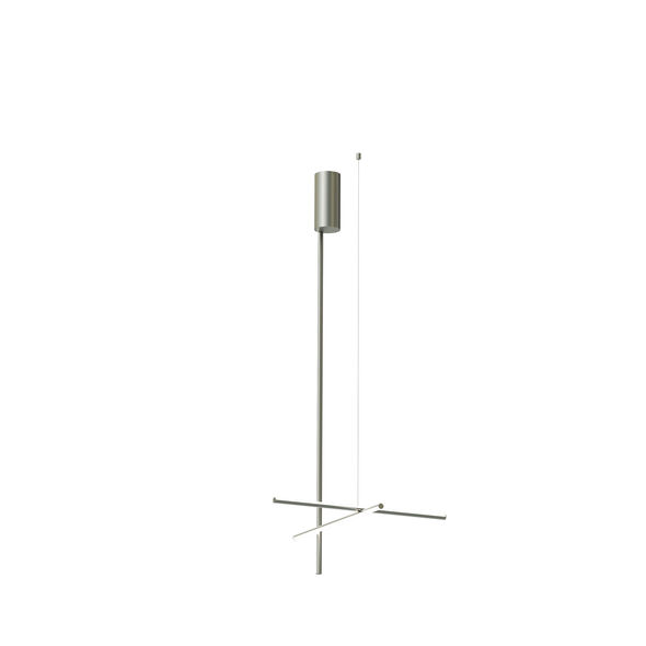 Flos Coordinates Ceiling 1 Long lamp, Silver and Chrome Selection