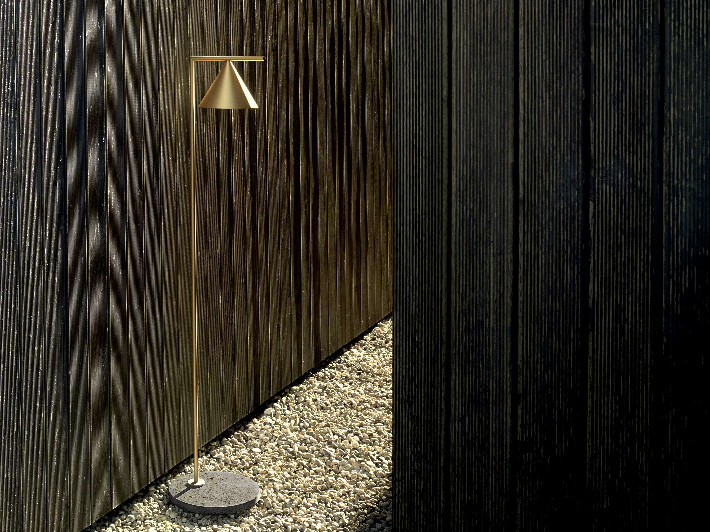 Captain Flint Outdoor H 1537 mm Brass Finish/Grey Lava Modern Lamp