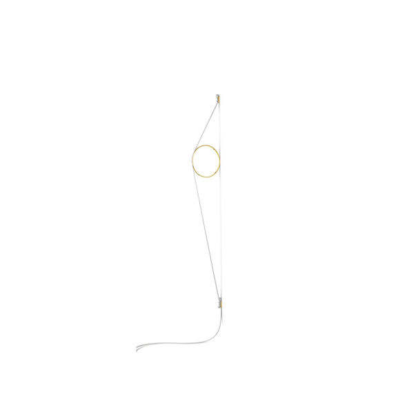 Flos Wirering White lamp, Gold and Brass Lamps