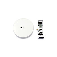 Bellhop Glass S shiny white ceiling rose assembly