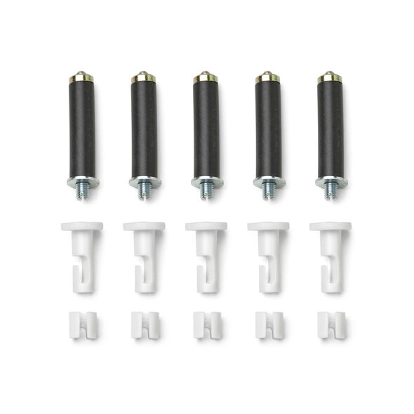 String Light Kit with white hooks and white cable clamps