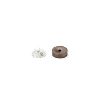 Ochre-grey ceiling rose assembly