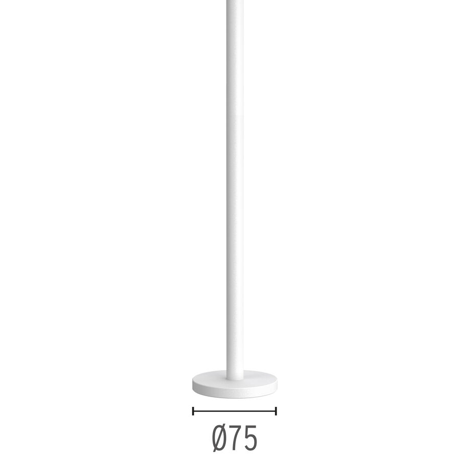 Pole with base H 600 mm White