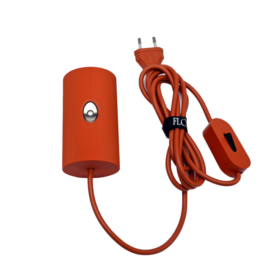 Flos Original Spare Part Red electric mounting with On/Off switch and diffuser