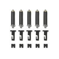 String Light black hooks & cable clamps 5-unit kit