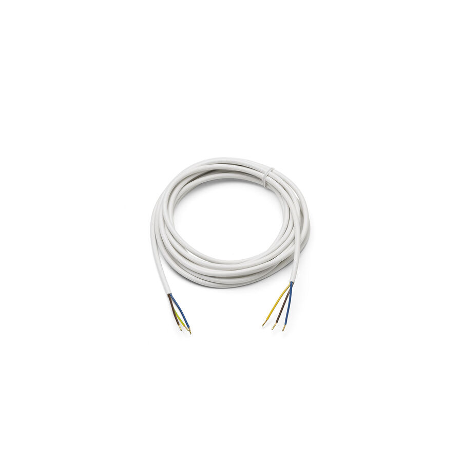 4mt pvc/pvc white electrical cable 3x0,75