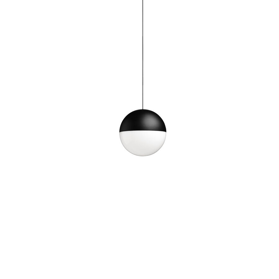 Flos String Light - Sphere head - 22mt cable lamp, Black Lamps