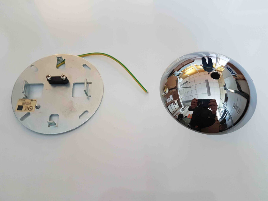 Suspension 1/Suspension 2 Chrome Ceiling Rose Assembly