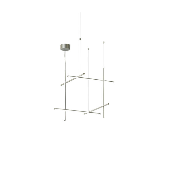 Flos Coordinates Suspension 3 lamp, Silver and Chrome Selection