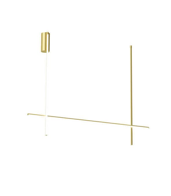 Flos Coordinates Ceiling 2 lamp, Gold and Brass Lamps