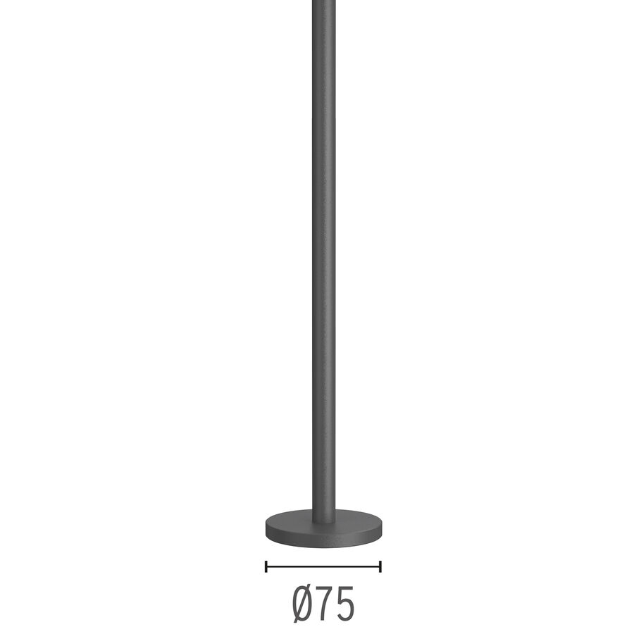 Pole with base H 600 mm Anthracite
