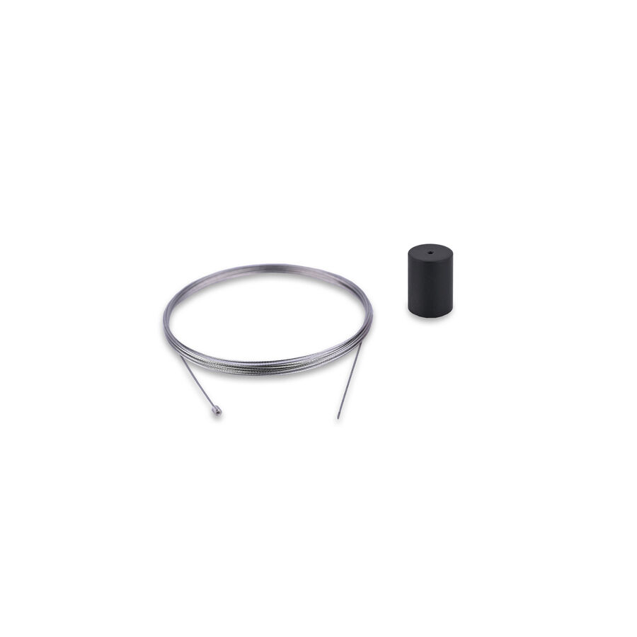 Ricambio Originale Flos Skynest Motion  Black ceiling rose and steel cable assembly