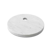 White marble base