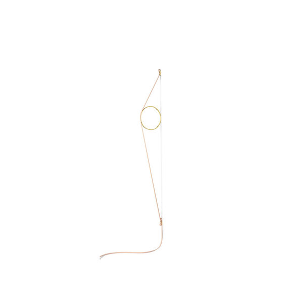Flos Wirering Pink lamp, Gold and Brass Lamps