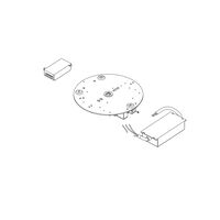Skynest C - Ceiling rose assembly with ceiling attachment, power supply and dimmer