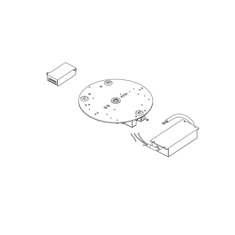 Ricambio Originale Flos Skynest C - Ceiling rose assembly with ceiling attachment, power supply and dimmer