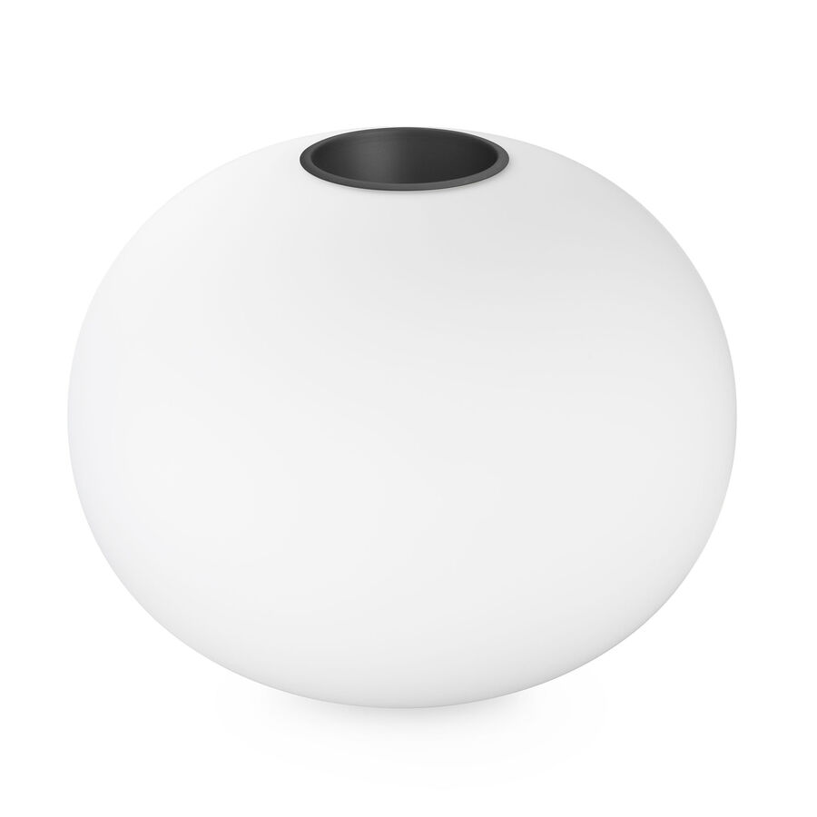 Glo-Ball 2 opal diffuser. Black Base