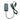 Green electric mounting with On/Off switch and diffuser