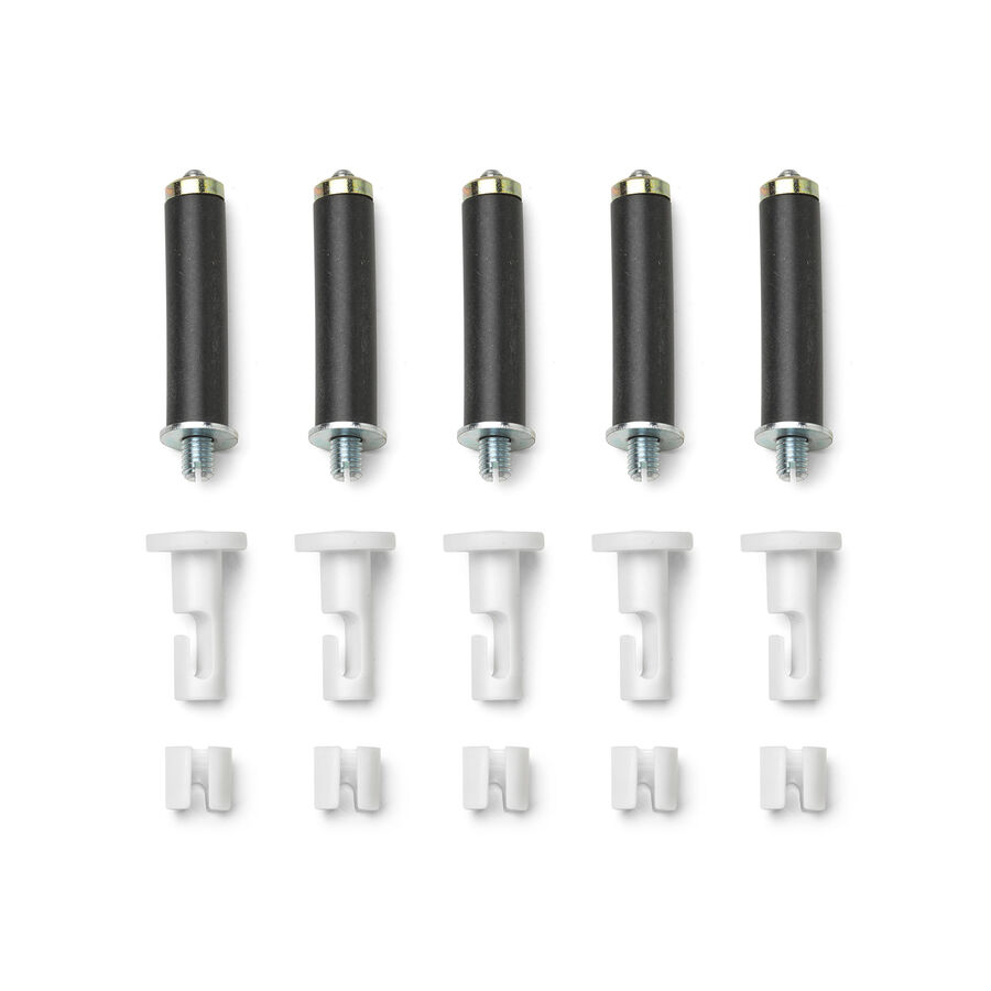 String Light Kit with white hooks and white cable clamps