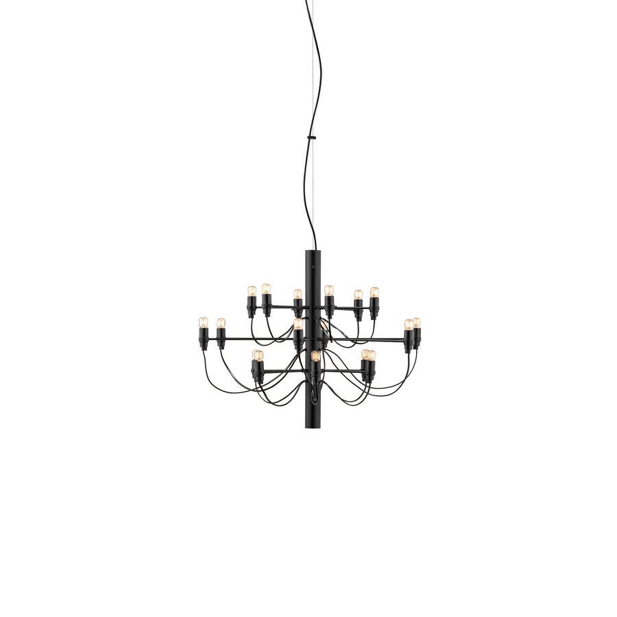Flos 2097/18 US Chandelier with Incandescent & LED light bulbs lamp, Black Lamps