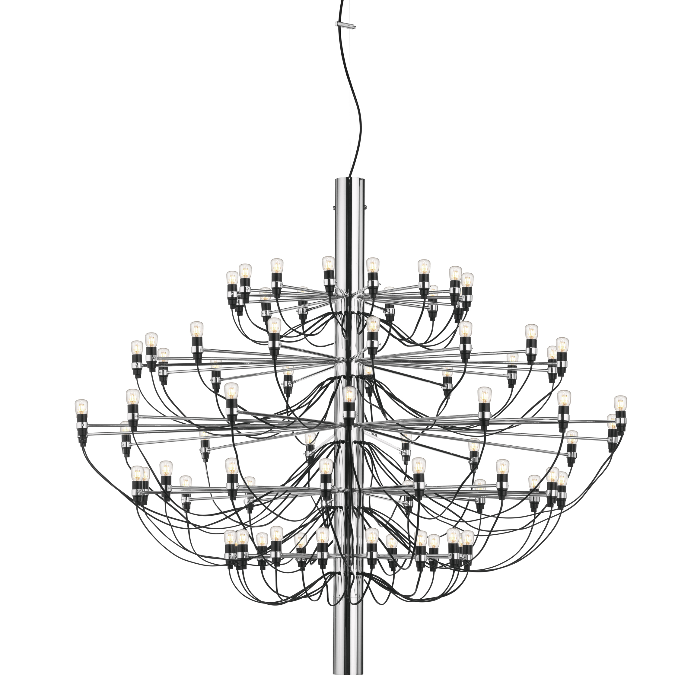 Flos 2097/75 (clear bulbs) lamp, Silver and Chrome Selection