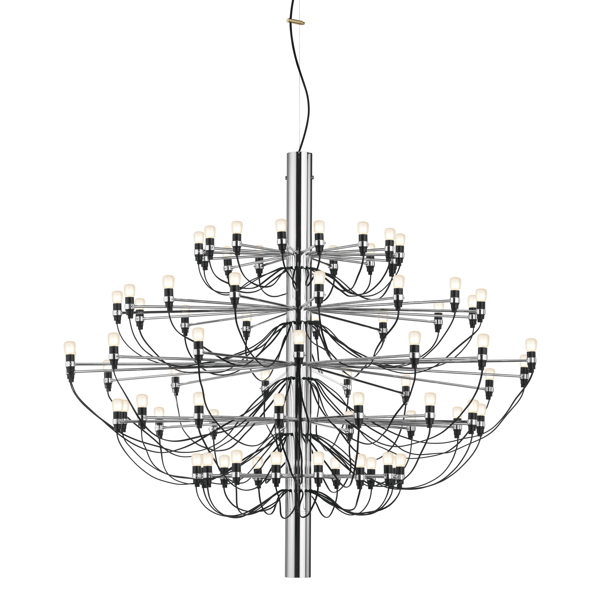 Flos 2097/75 (frosted bulbs) lamp, Silver and Chrome Selection