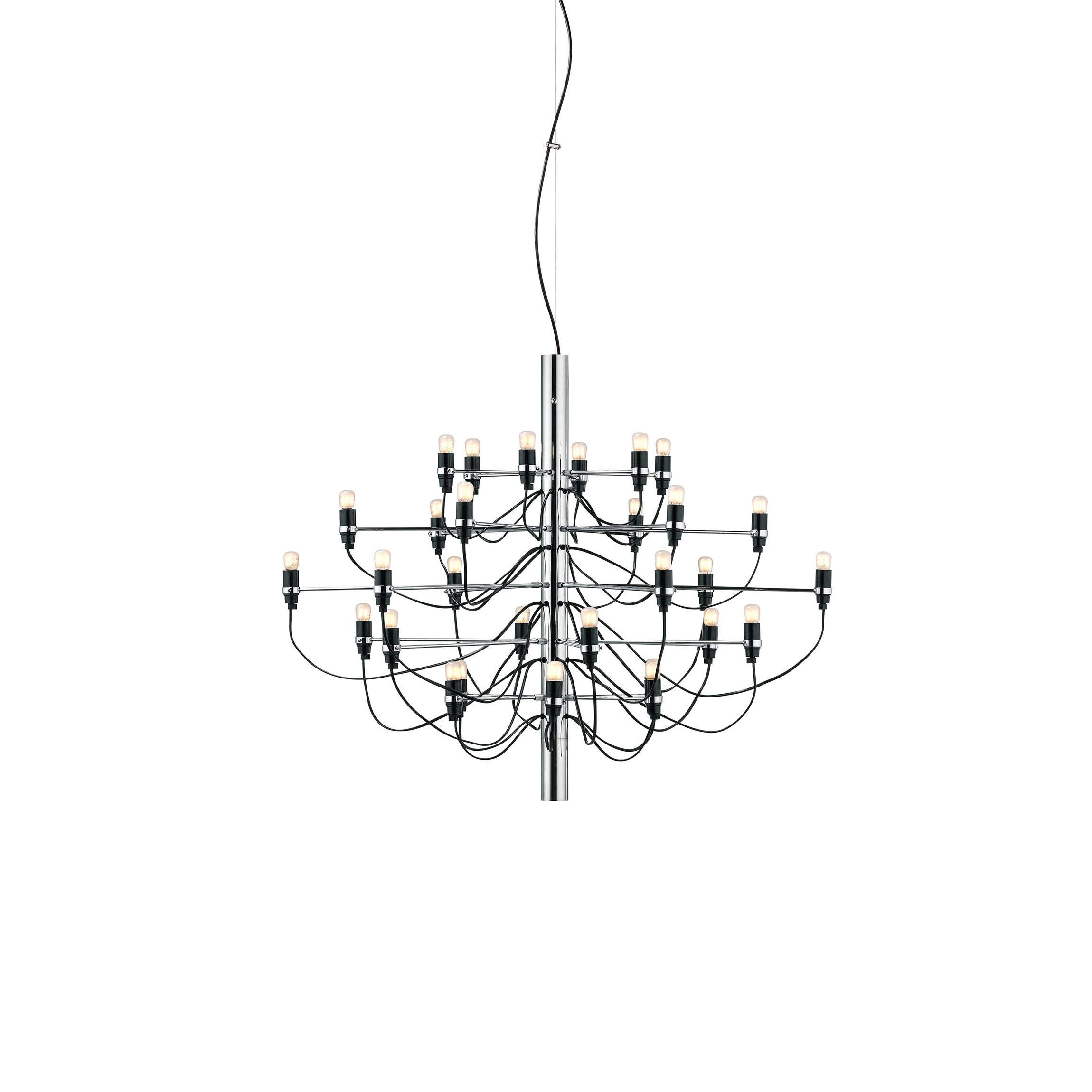 Flos 2097/30 (frosted bulbs) lamp, Silver and Chrome Selection