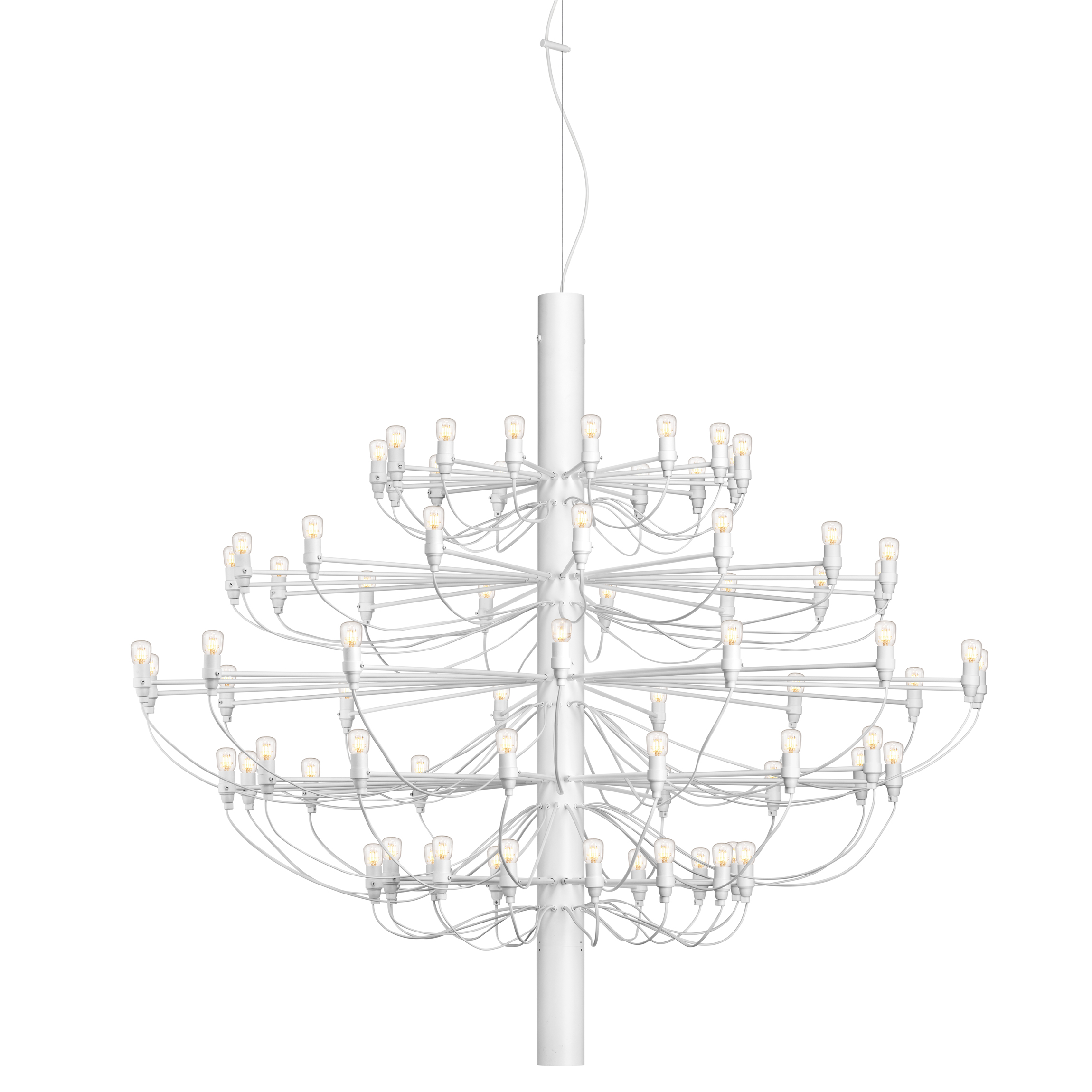 Flos 2097/75 (clear bulbs) lamp, White Lamps