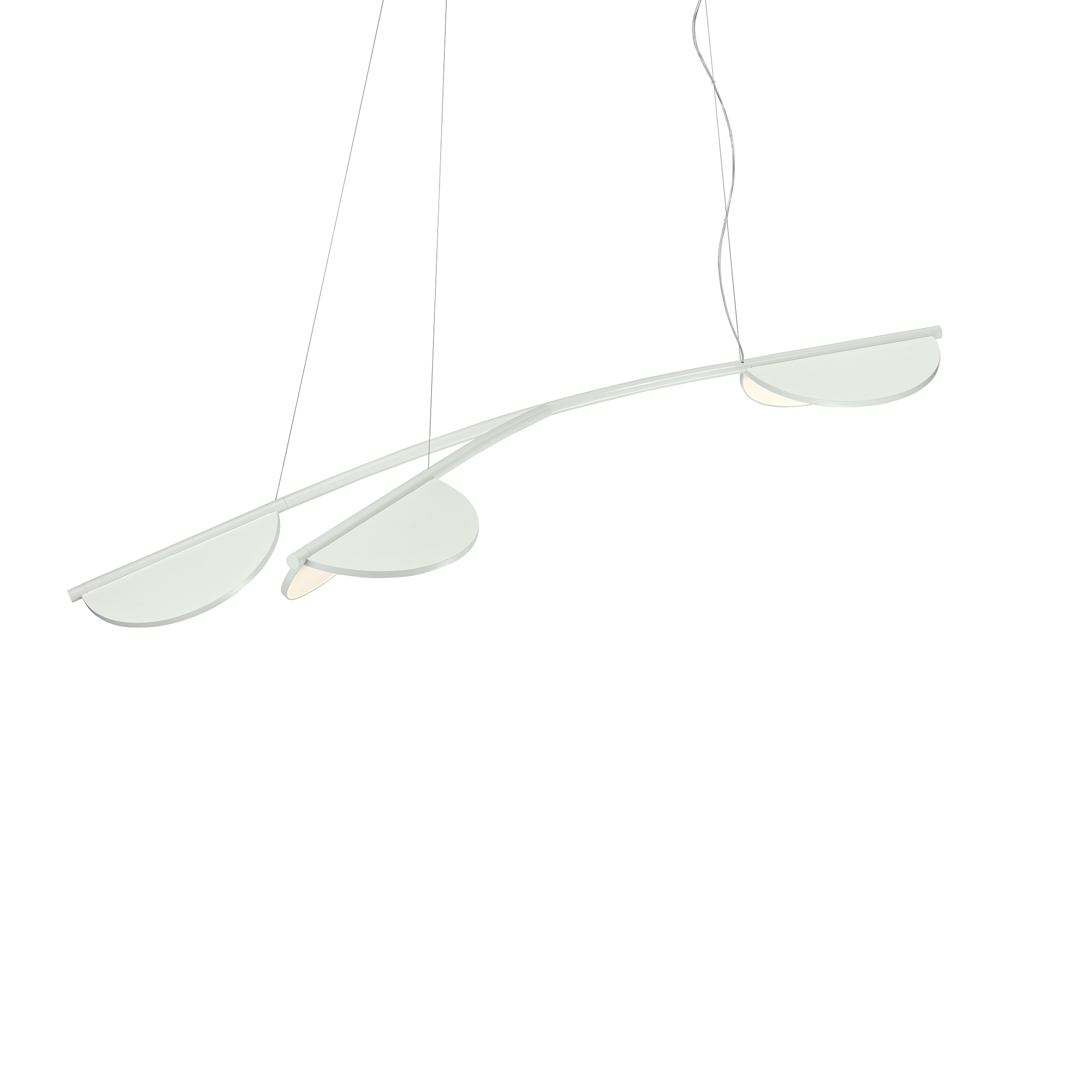 Flos Almendra Organic Suspension Short 3 Primer lamp, White Lamps