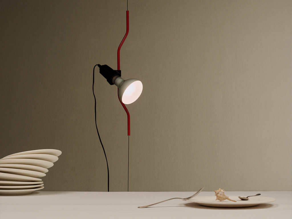 Flos Parentesi lamp, Silver and Chrome Selection