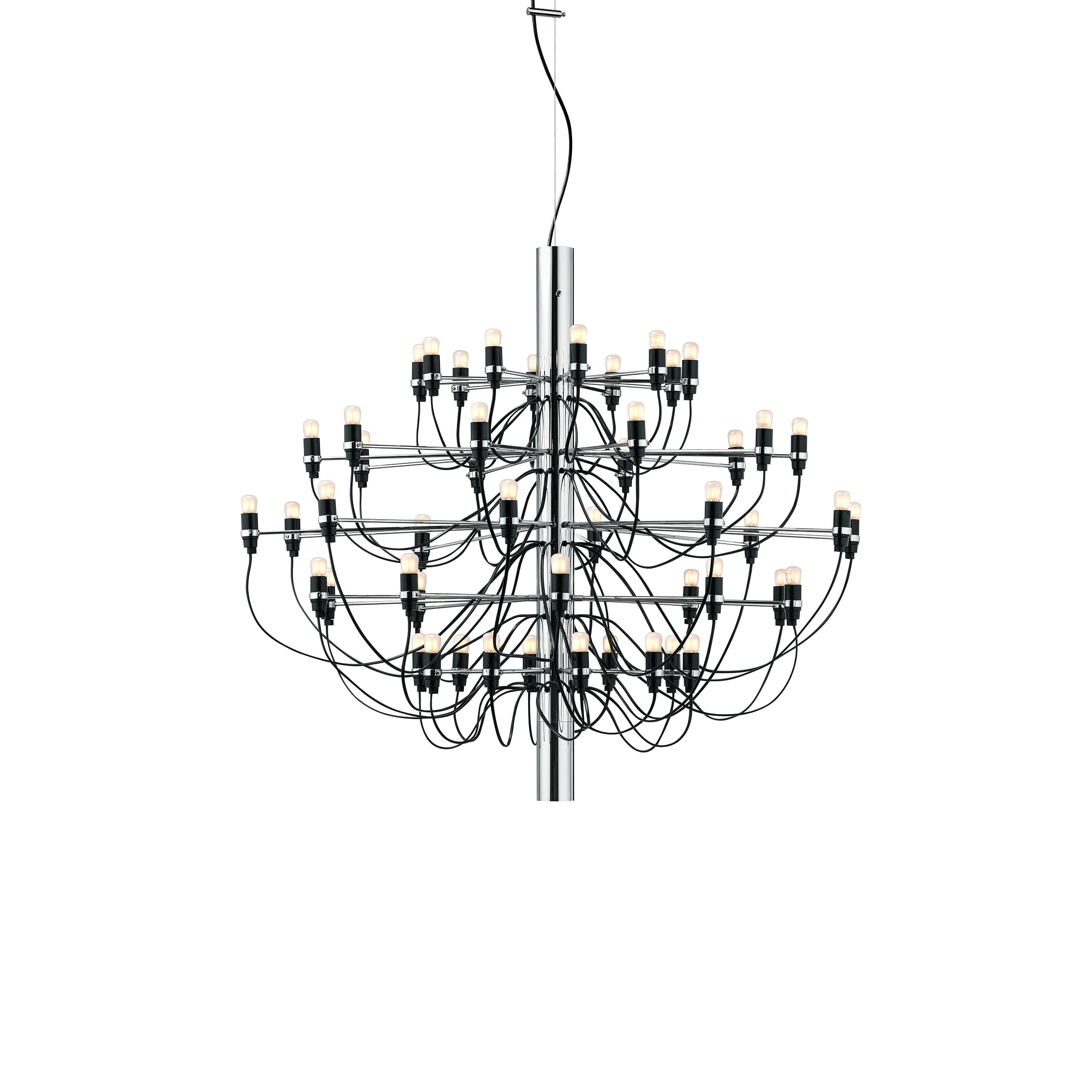 Flos 2097/50 (frosted bulbs) lamp, Silver and Chrome Selection