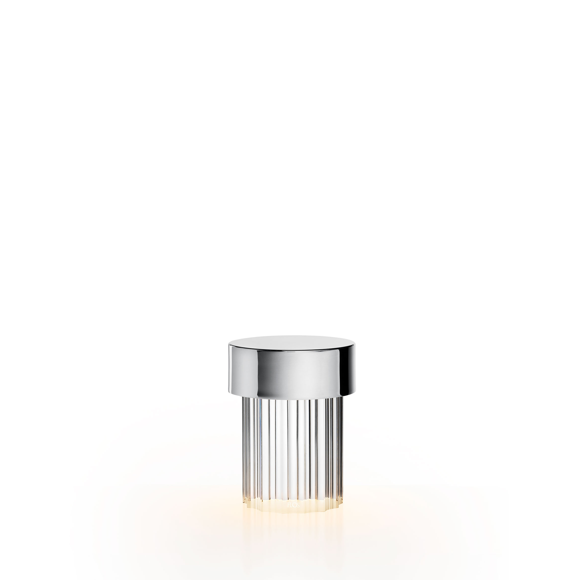 Flos Last Order Fluted lamp, Silver and Chrome Selection