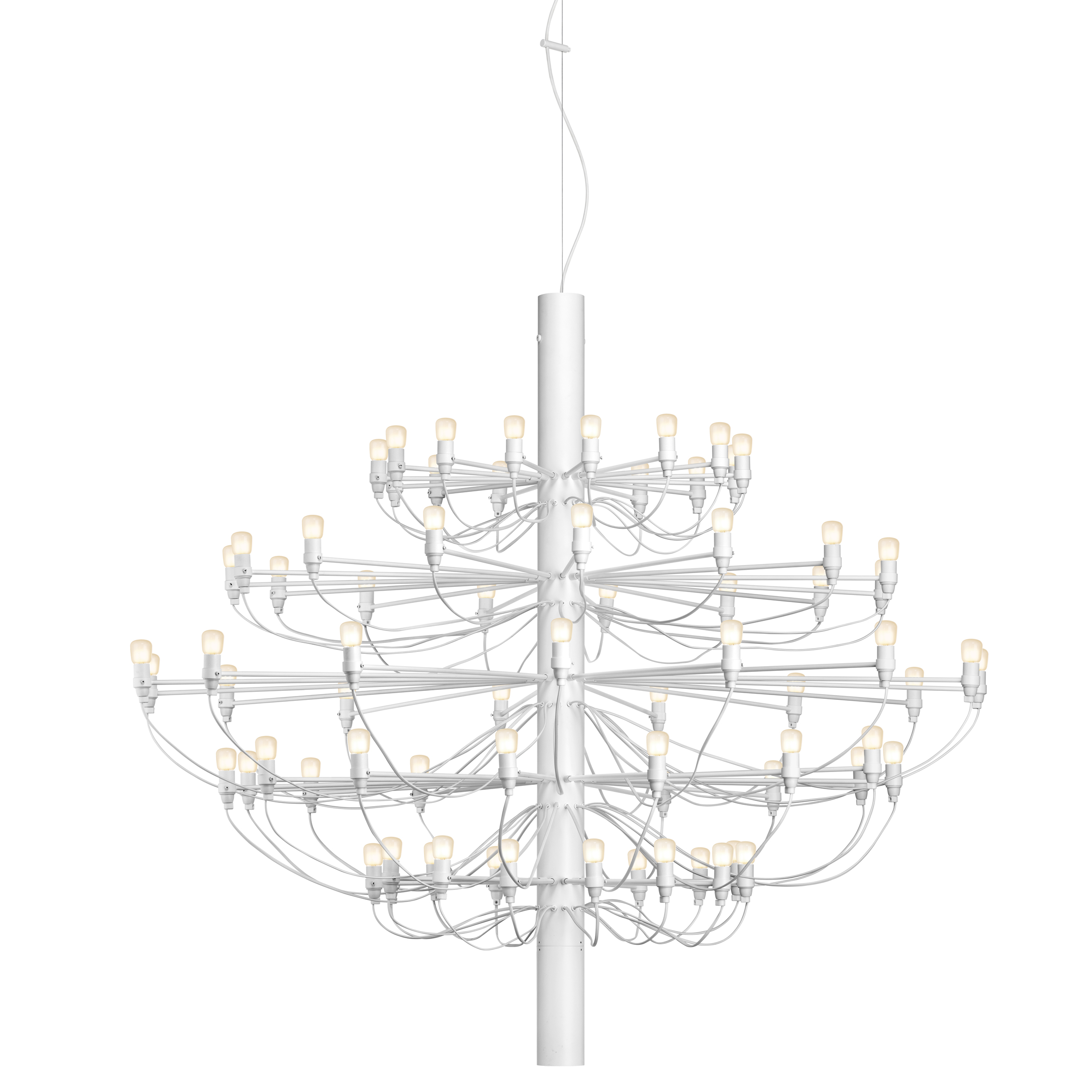 Flos 2097/75 (frosted bulbs) lamp, White Lamps