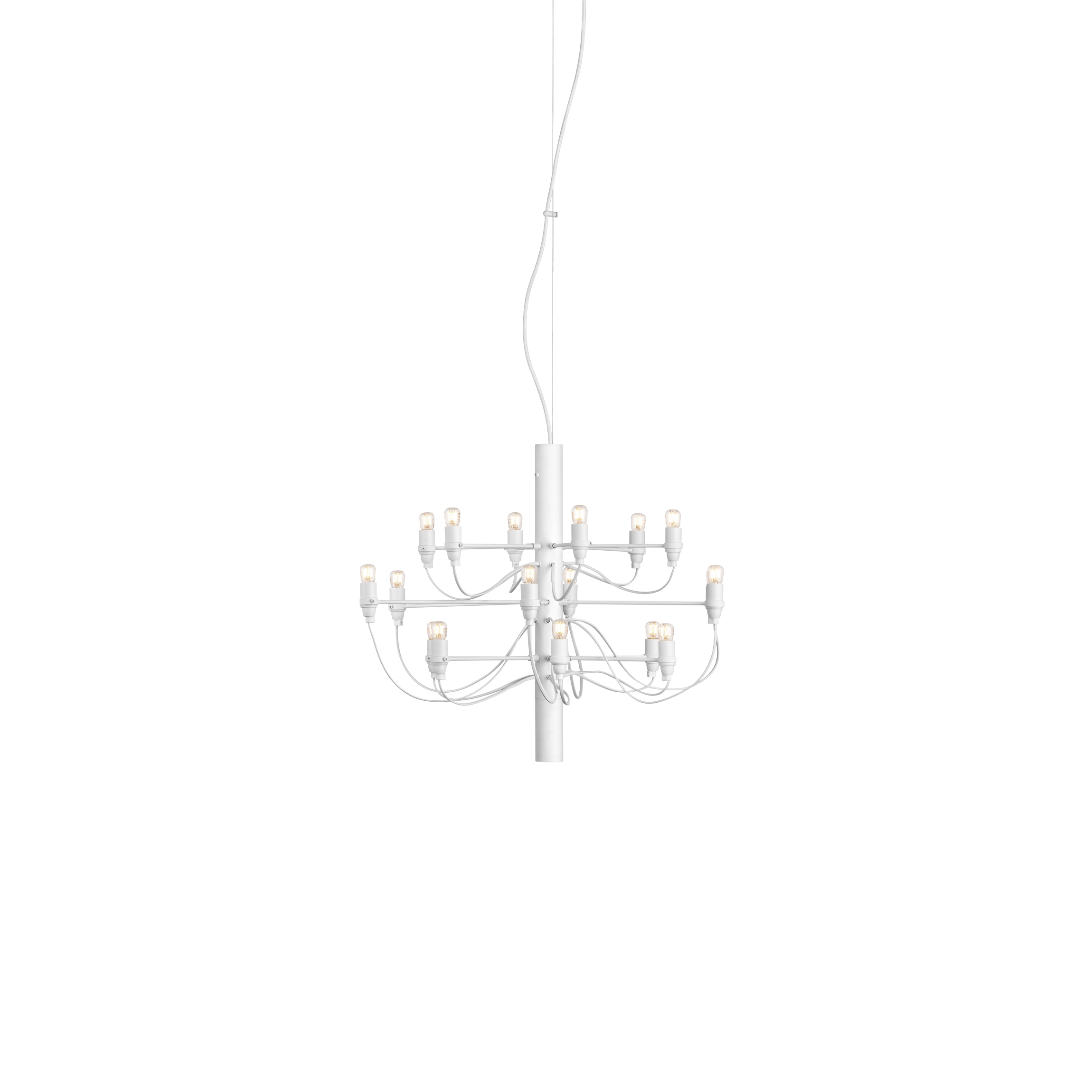 Flos 2097/18 (clear bulbs) lamp, White Lamps