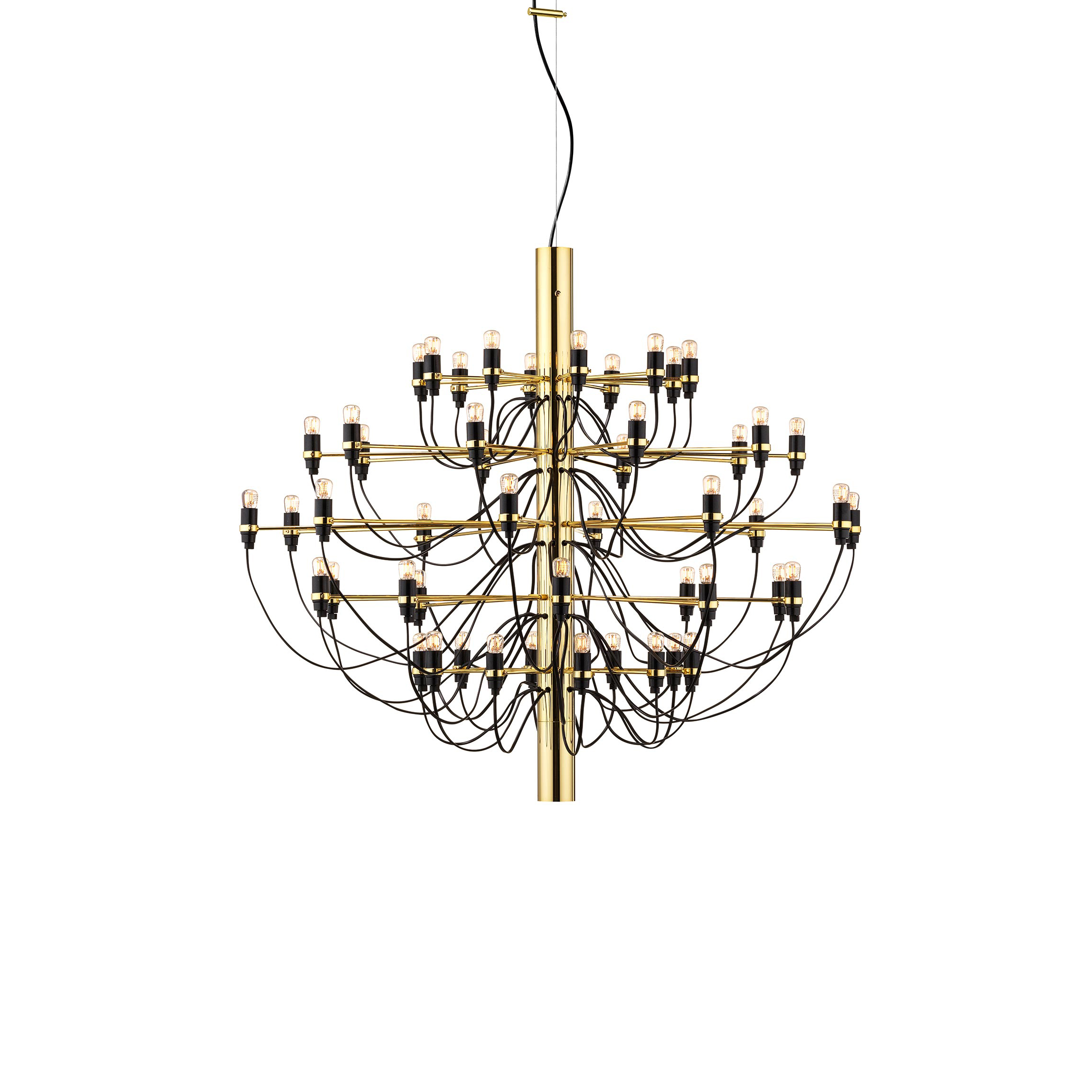 Flos 2097/50 (clear bulbs) lamp, Gold and Brass Lamps