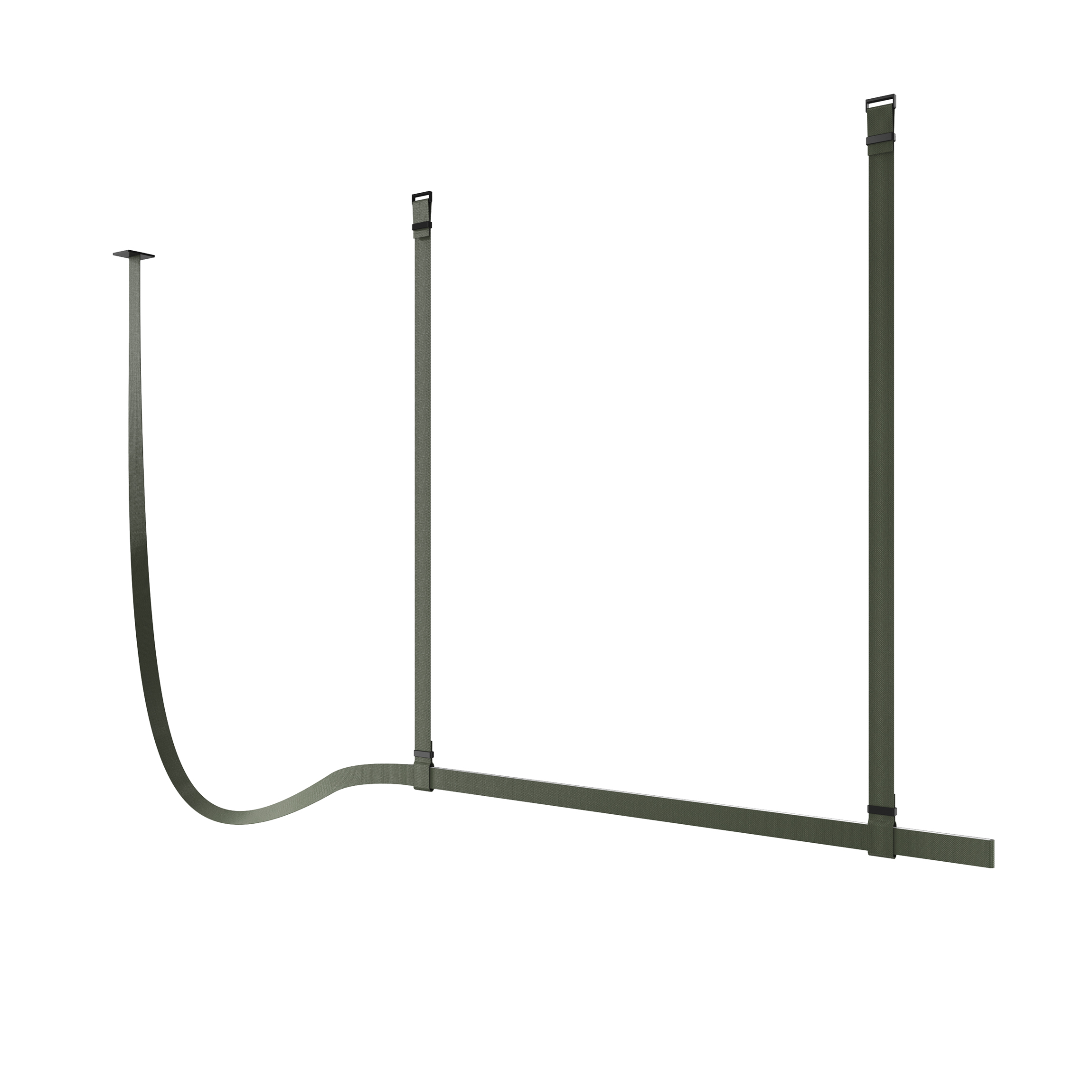 Flos Belt Fabric Grey Olive Casambi 2000mm lamp, null