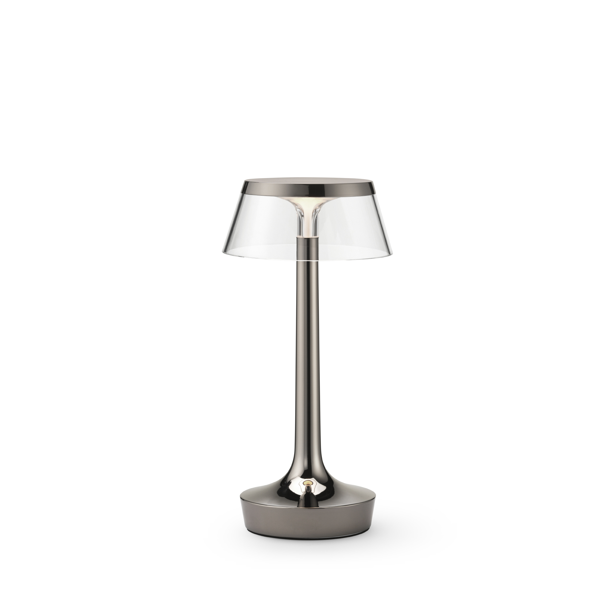 Flos Bon Jour Unplugged lamp, Silver and Chrome Selection