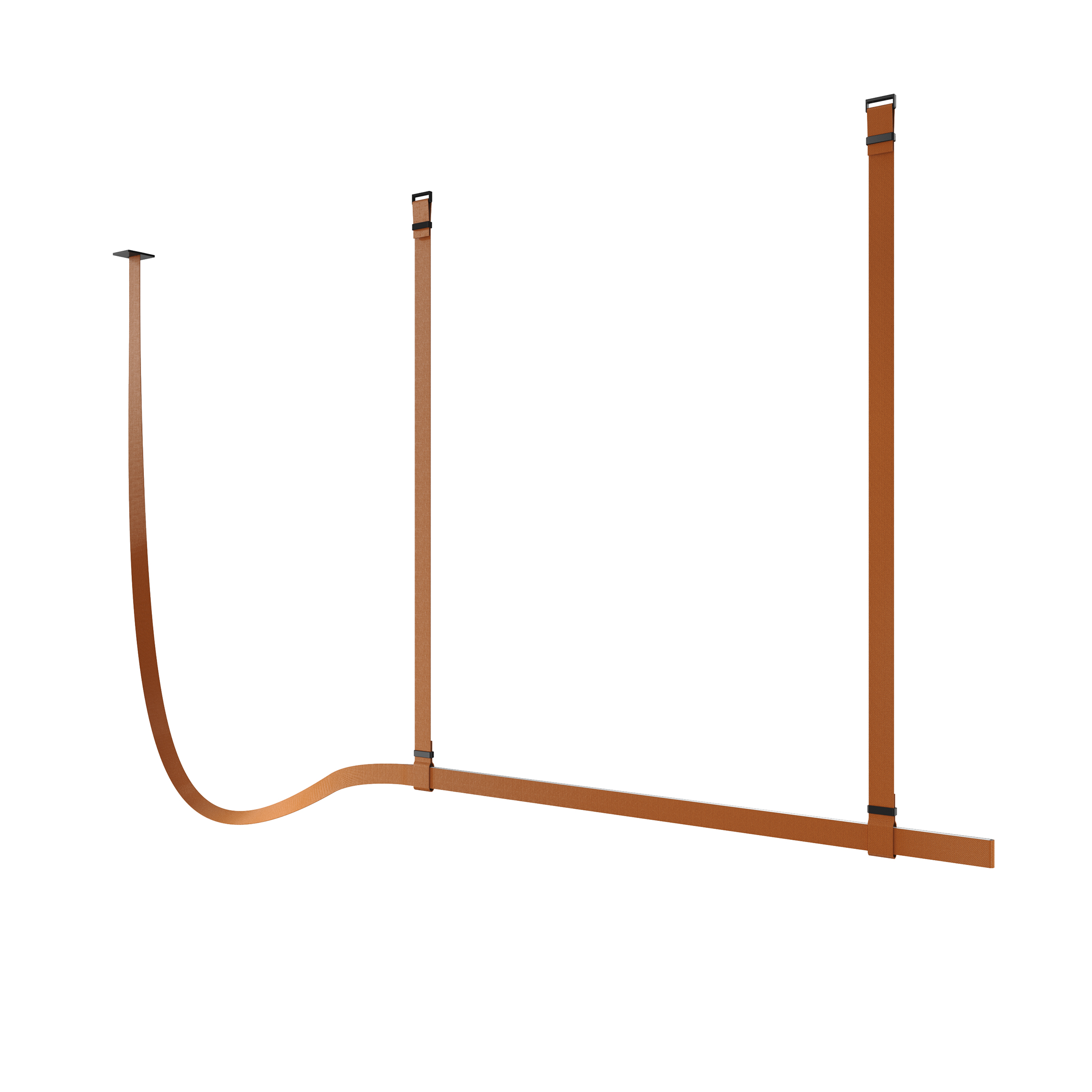 Flos Belt Fabric Copper Brown Casambi 2000mm lamp, null
