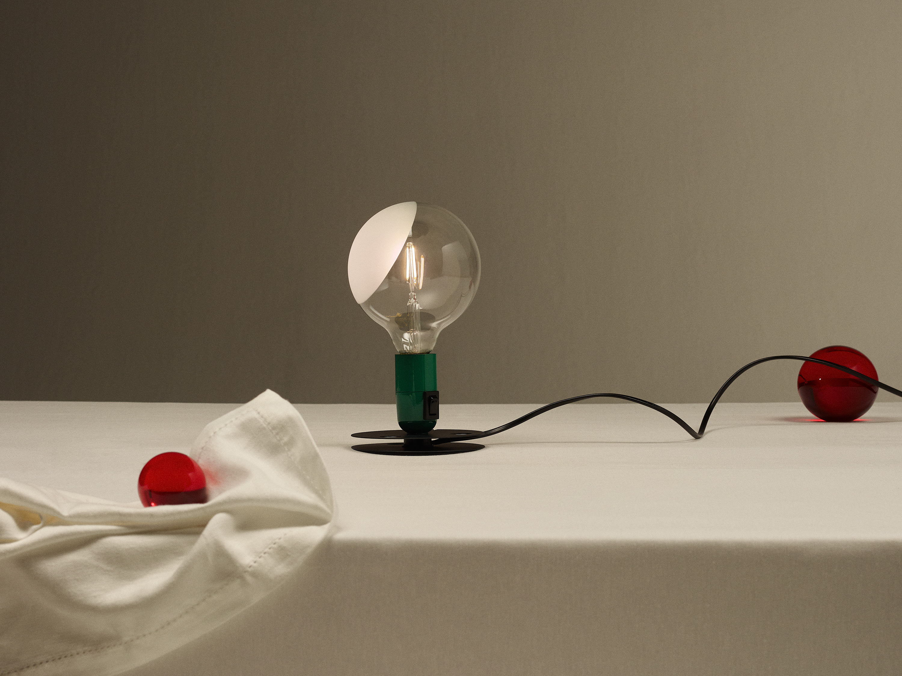 Flos Lampadina - Green lamp, Out of production