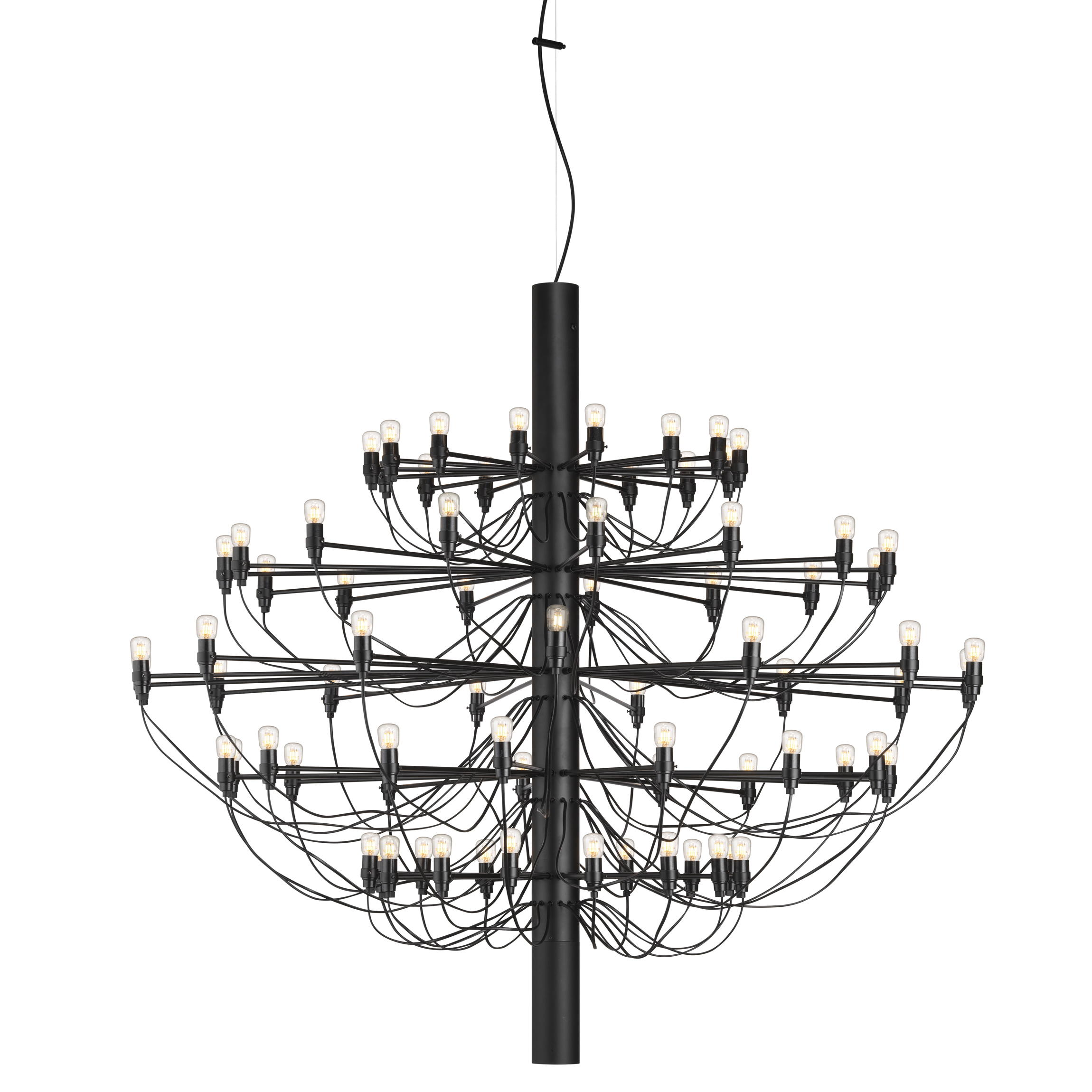 Lampe Flos 2097/75 (clear bulbs), Lampes noires