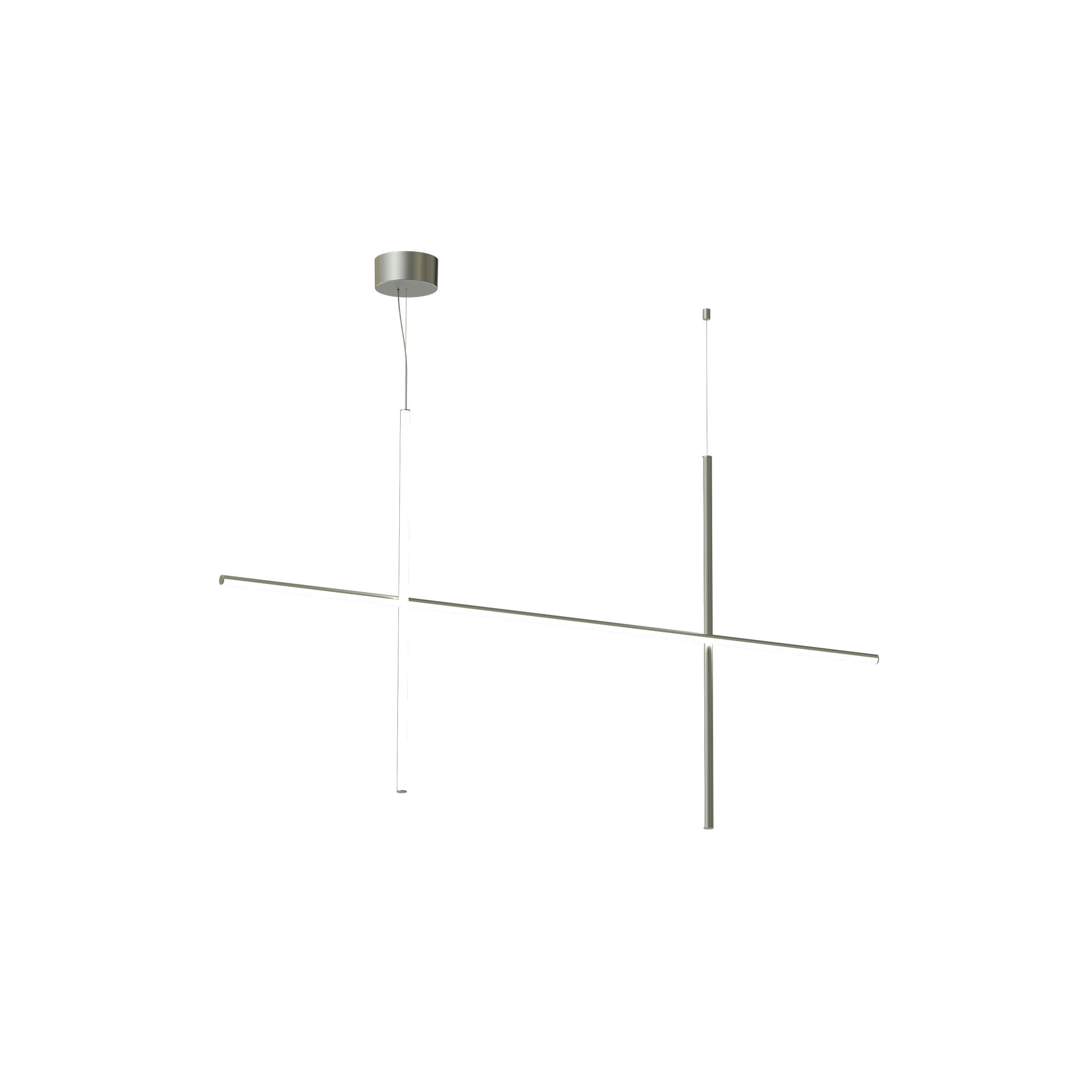 Flos Coordinates Suspension 2 lamp, Silver and Chrome Selection